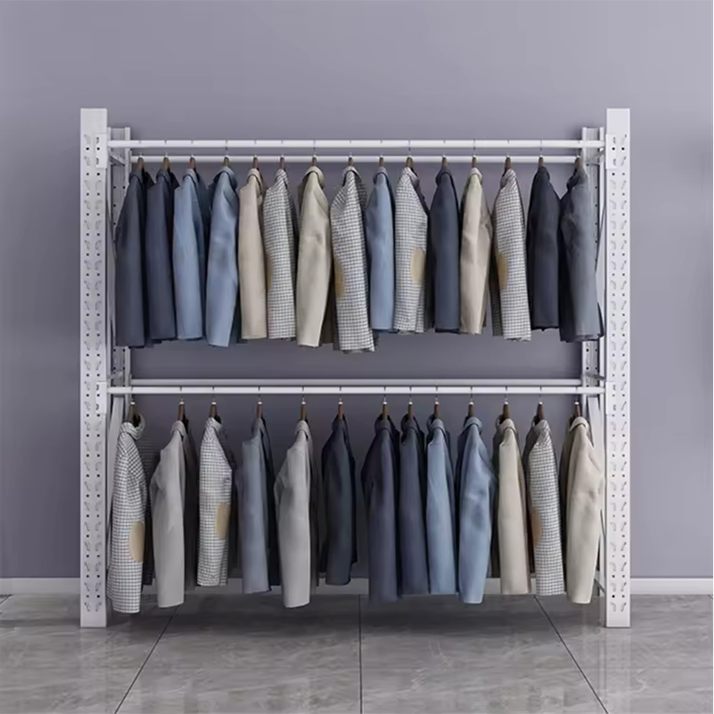Corrosion Protection Garment Rack for Clothes Storage Hanging Coats Apparel Corrosion Protection Garment Rack for Clothes Storage Hanging Coats Apparel