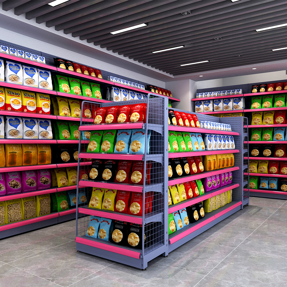 Adjustable Store Rack System for Retail Shop Convenience Store Shelving Adjustable Store Rack System for Retail Shop Convenience Store Shelving